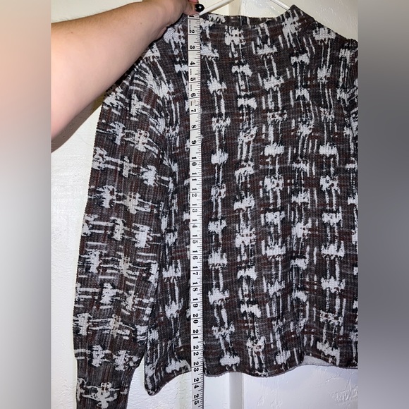 Nic+Zoe Waffle Stitch Knit Funnel Neck Long Sleeve - Picture 8 of 10